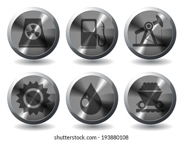 Icon Set, Energy and Industry