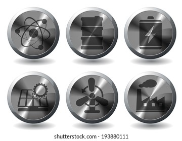 Icon Set, Energy and Industry