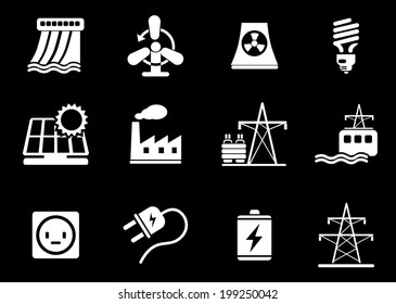 Icon Set, Energy and Industry