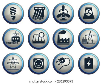 Icon Set, Energy and Industry