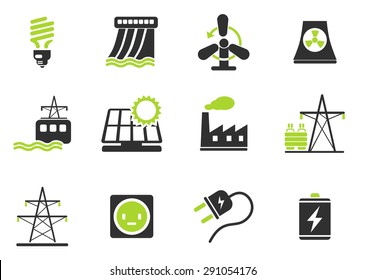 Icon Set, Energy and Industry