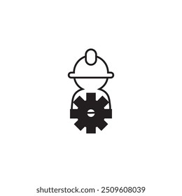 Icon set for engineering. includes icons for workers, manufacturing, machinery, mechanical systems, blueprints, engineers, and tools. excellent assortment of icons. Vector-based artwork.