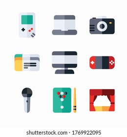 Icon Set Entertainment for different seasons Color