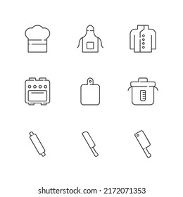 Diseño de vectores simple del equipo de conjuntos de iconos