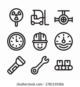 Icon Set Factory for different seasons Line