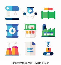 Icon Set Factory for different seasons Color