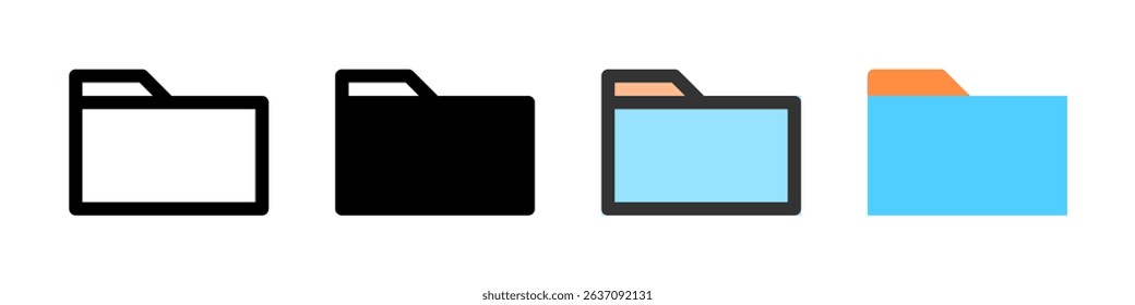 Icon set for file manager. Perfect for apps, storage, or organization tools.