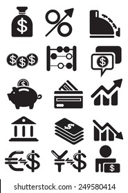 Icon Set - Finance and Currency - Illustration