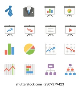 
icon set of financial vector