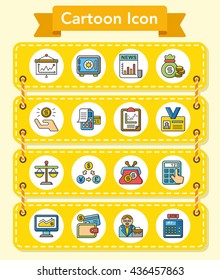 icon set financial vector