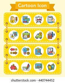 icon set financial vector