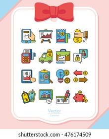 icon set financial vector