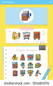 icon set financial vector