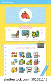 icon set financial vector