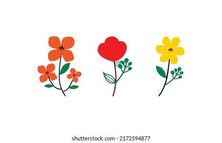 Conjunto de iconos de la flor. Pictogramas vectoriales editables aislados en un fondo blanco. Símbolos de diseño para aplicaciones móviles y diseño de sitios web. Paquete premium de iconos en estilo de línea de moda.