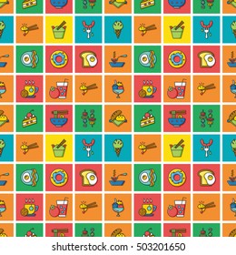 icon set food vector