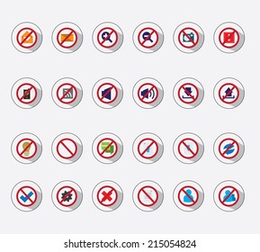 icon set - forbidden