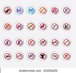icon set - forbidden