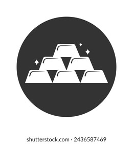 Conjunto de iconos de oro. Ilustración de vector