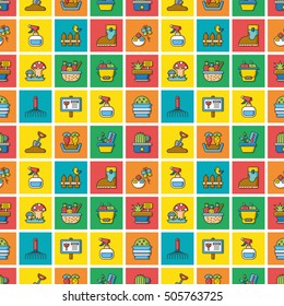 icon set gradening vector