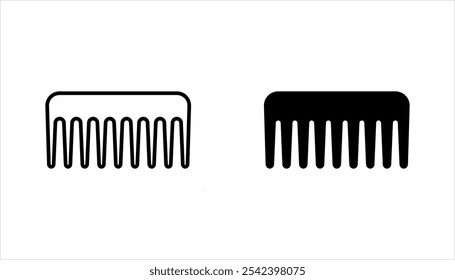 ícone definir pente de cabelo, salão mulher pente, , pente de barbeiro, escova de cabelo e pente, Para pentear e pentear cabelo, ferramentas de estilo de cabelo, ilustração vetorial em um fundo branco.