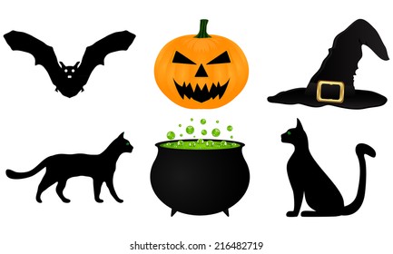 icon set for Halloween 