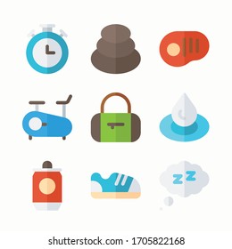 Icon Set Healthy Lifestyle for different seasons.