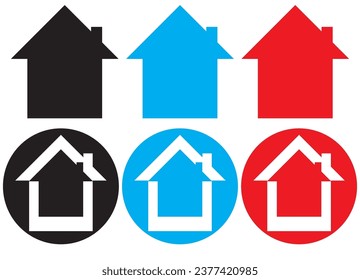 conjunto de iconos, conjunto de iconos de inicio, conjunto de iconos de casa