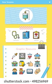 icon set hospital vector