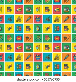 icon set hospital vector