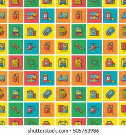 icon set hospital vector