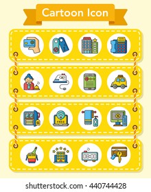 icon set hotel vector