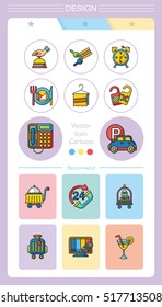 icon set hotel vector