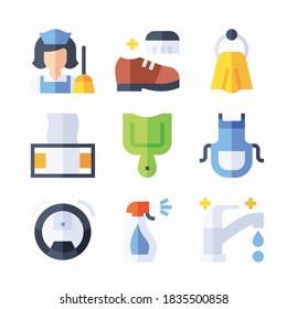 Icon Set Housekeeping for different seasons Color