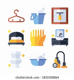 Icon Set Housekeeping for different seasons Color