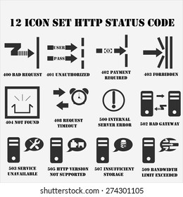 Icon set HTTP eror code