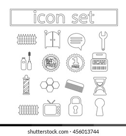 icon set illustration design