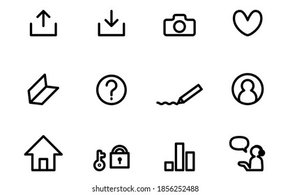 Icon set Image of the icon used in the app