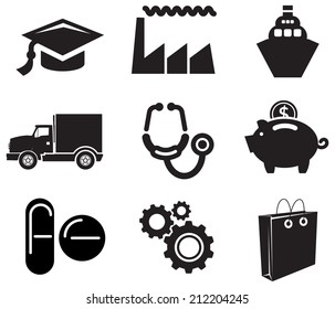 Icon Set - Industry - Illustration