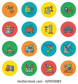 icon set industry vector