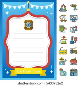 icon set industry vector