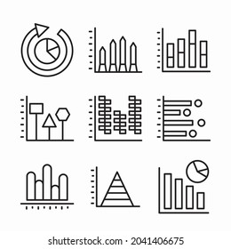 Icon Set Infographic for different seasons Line