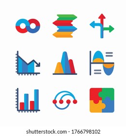 Icon Set Infographice Element for different seasons Color 