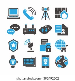 icon set internet vector