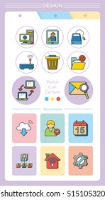 icon set internet  vector