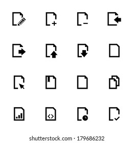 Icon set isolated on the white background for mobile and web application
