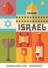 icon set of israel