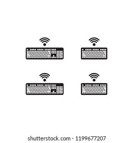 Icon Set Keyboard wireless, Vector