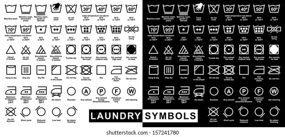 13,248 Laundry care label Images, Stock Photos & Vectors | Shutterstock