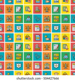 icon set law vector